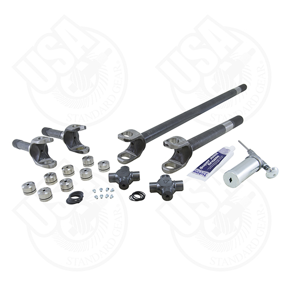 USA Standard 4340 Chromoly replacement axle kit for '72-'81 Jeep CJ, Dana 30, 27 spline, w/Super Joints