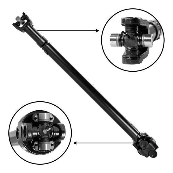 NEW USA Standard Front Driveshaft for Wrangler, 38" Center to Center