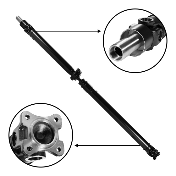 USA Standard Rear Driveshaft, Subaru Outback, 2.5L, 4 Spd A/T, 62.875" long