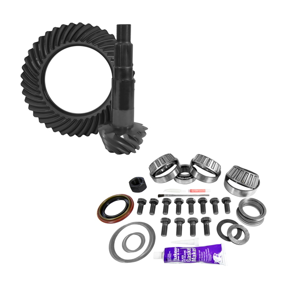 11.25" Dana 80 3.54 Rear Ring & Pinion, Install Kit, 4.125" OD Head Bearing