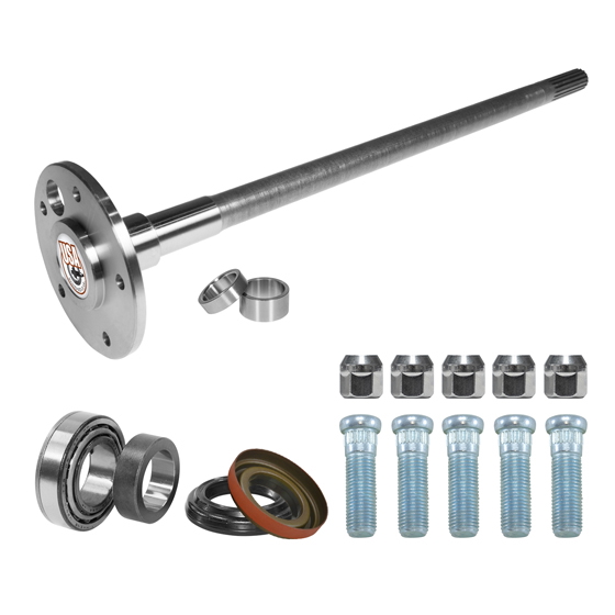 Rear Axle Kit Fits GM 8.2" Diff 28 Spline 29-7/8" Long, Tapered Bearing