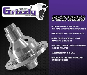 Yukon Grizzly locker for Dana 30, 27 spline, 3.73 & up. 