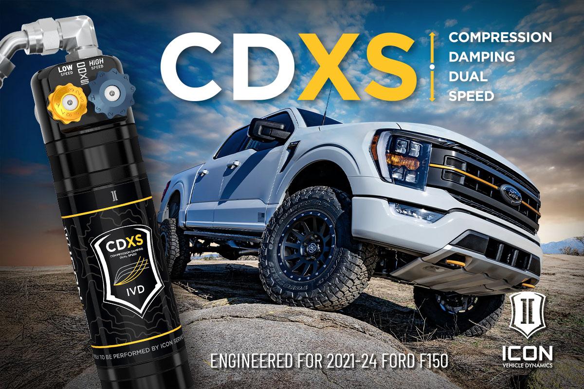 New ICON Products: 2021-24 Ford F150 CDXS Coilovers & Complete Suspension Systems